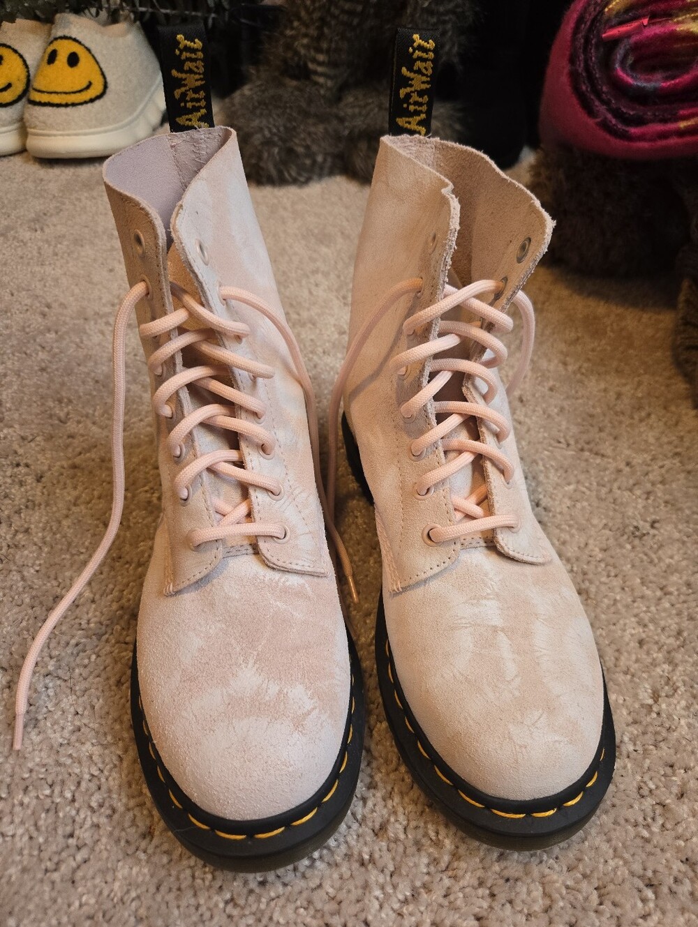 Dr. Martens Light Pink Tie Dye Combat Boots. Womens Size 8. EXCELLENT CONDITION! - Picture 14 of 14